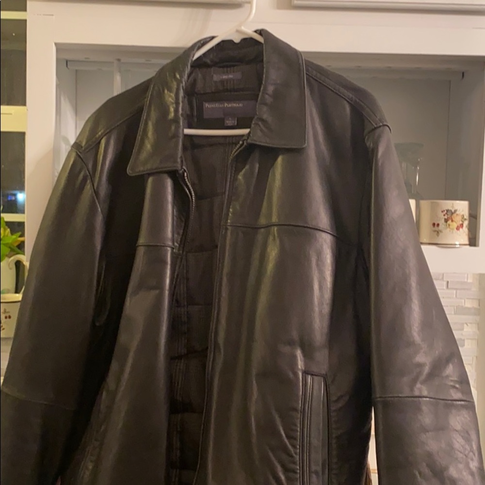 Perry Ellis lambskin jacket